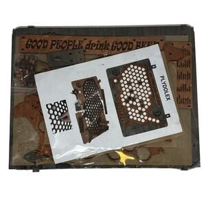 Plydolex Wooden United States Beer 98 Cap Holder Map Grey 19 x 26 inches